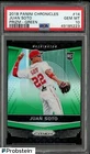 2018 Panini Chronicles Green Prizm #14 Juan Soto RC Rookie 13/50 PSA 10