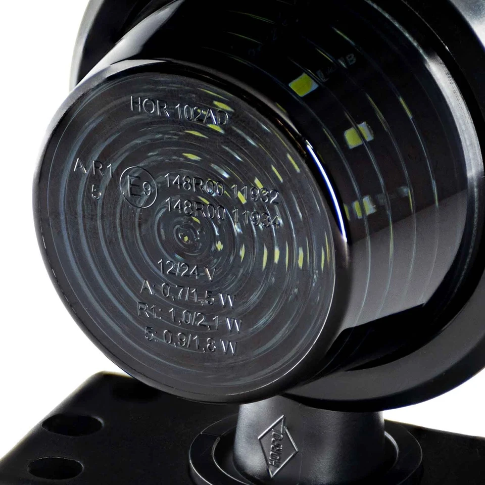 2x LED-Begrenzungsleuchte Umrissleuchte 12V 24V BLACK EDITION LKW Anhänger IP68 - Bild 2 von 4