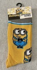 MINIONS-Crew Socks- Size-6-12