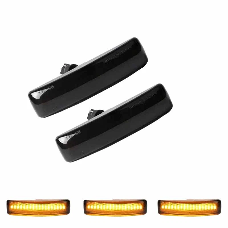 Black Lens Side Indicator LED Repeater Light For Range Rover Sport Freelander 2 - Image 3 of 4