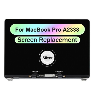 NEW LCD Screen Display Assembly Silver for MacBook Pro 13'' M1 M2 A2338 2020 2022