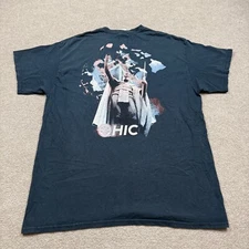 Vintage Hawaiian Island Creations HIC Mens Shirt Black Large L Short Sleeve Surf