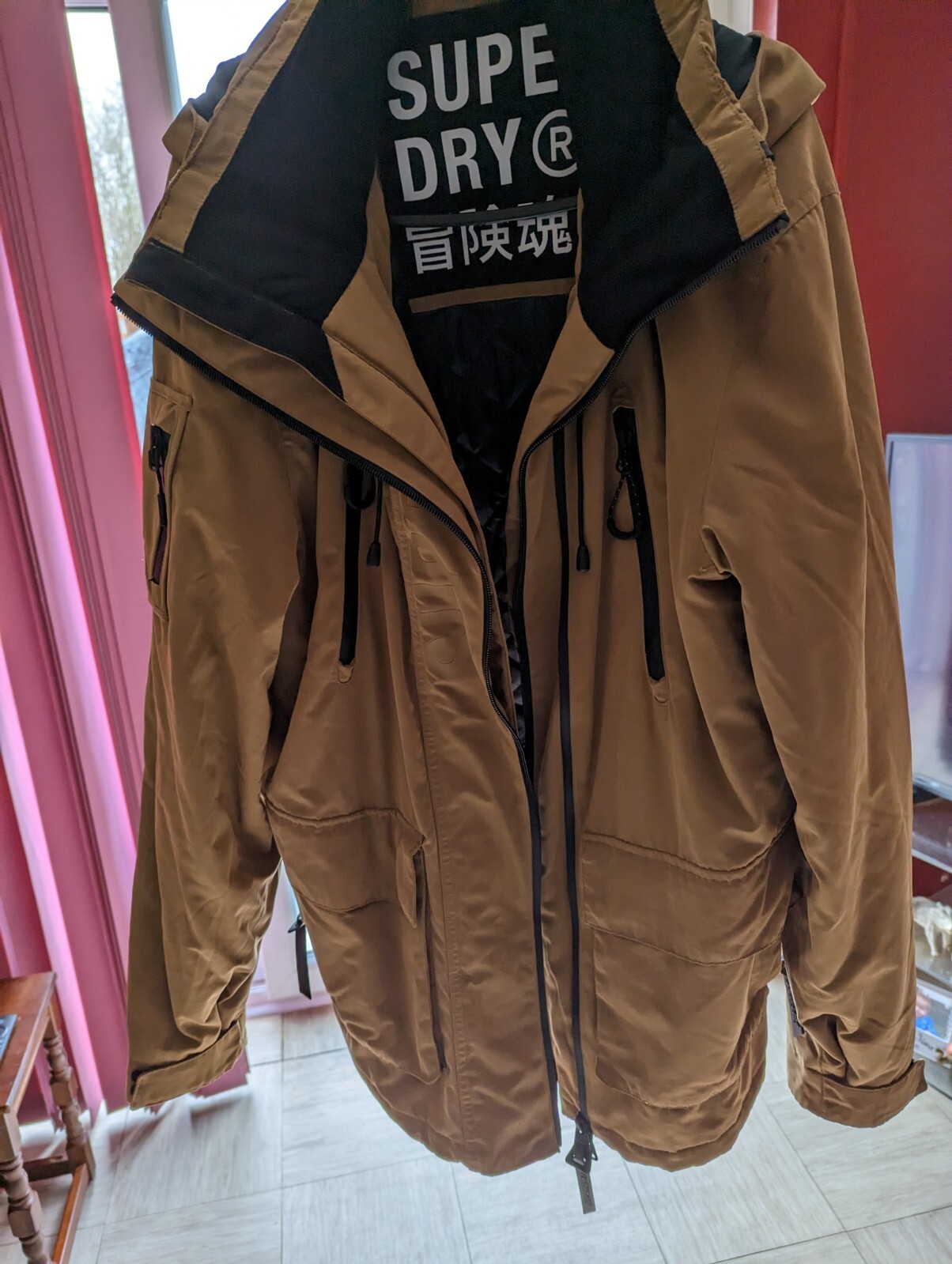 superdry jacket, medium, microfibre SD wind jacket - image 1