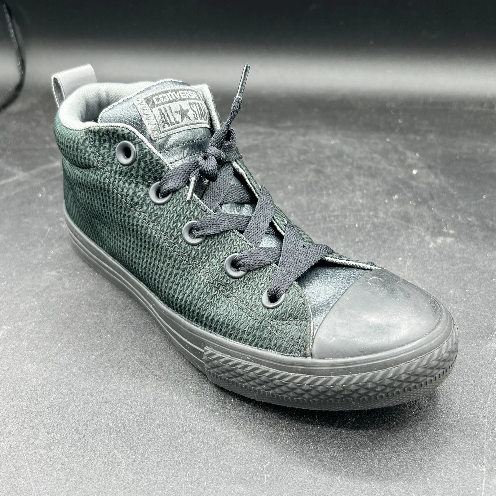 Sneakers casual nere Converse All Stars da ragazzo nere taglia 4 con lacci [11