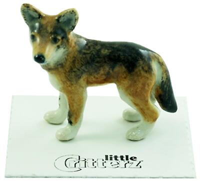 Little Critterz Miniatur Porzellan Tierfigur roter Wolf ''''Zimt'''' LC838