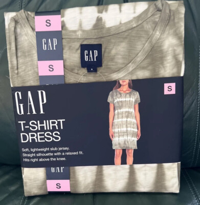 GAP T-SHIRT DRESS WOMEN Small. Soft Lightweight Jersey Relaxed Fit | eBay