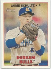 Jaime Schultz Tampa Bay Rays 2016 Topps Heritage Minor League