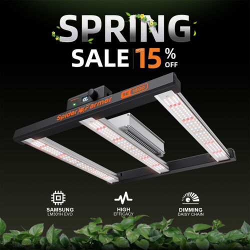 Barra de luz LED de crecimiento Spider Farmer serie SE Samsung espectro completo interior - Imagen 8 de 62