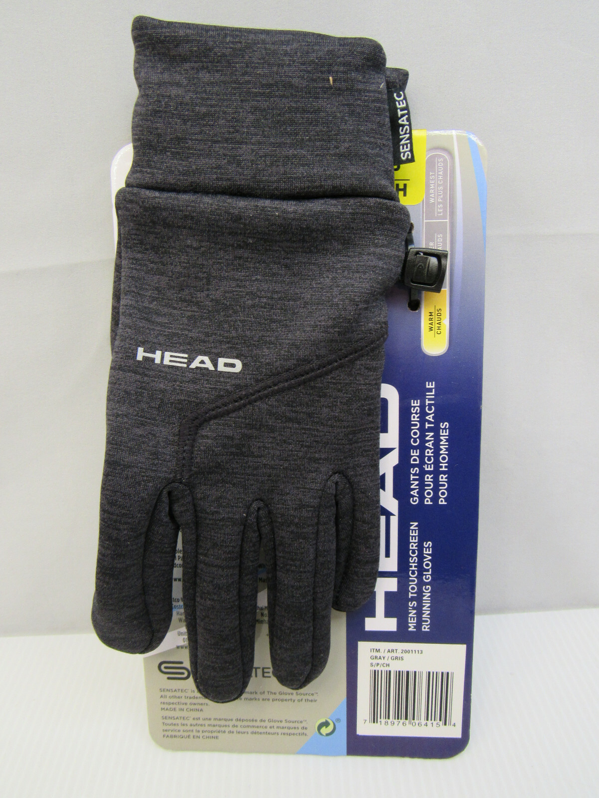 head sensatec running gloves