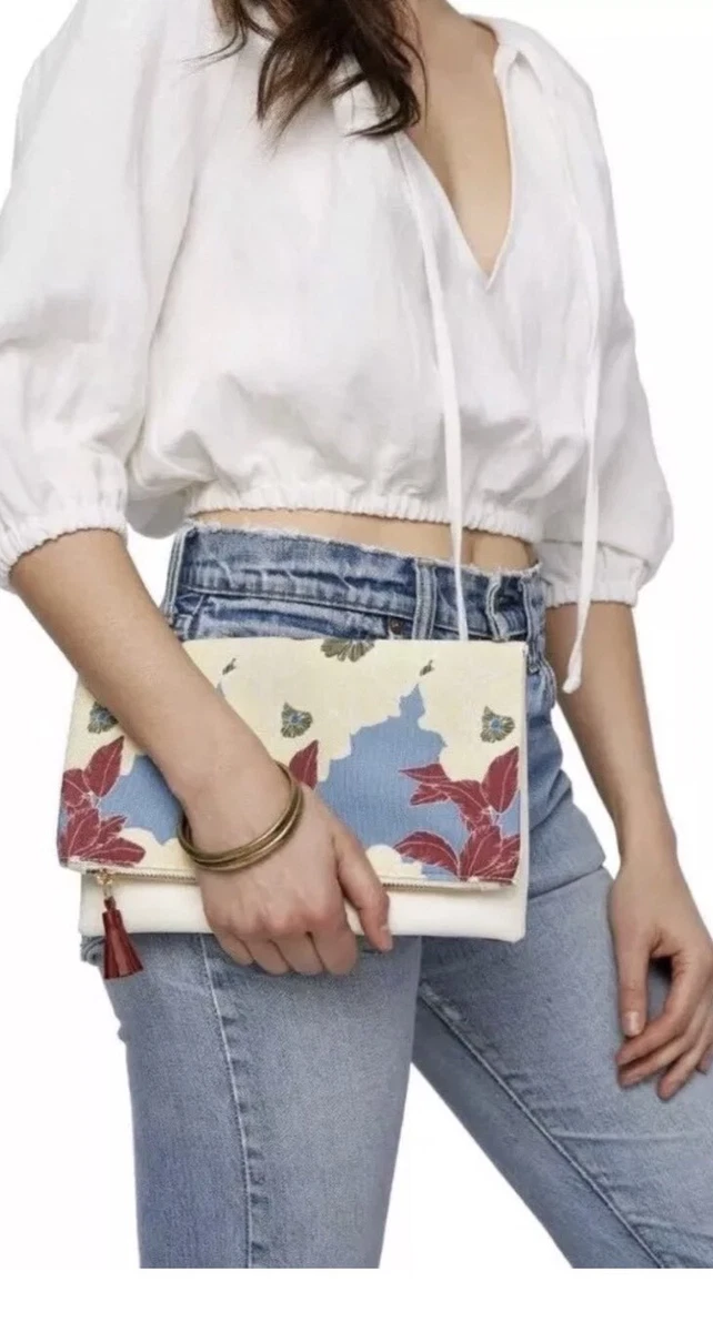 Rachel Pally Reversible Clutch Paradise purse FabFitFun Cream