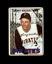Harry Walker Signed 1967 Topps Pittsburgh Pirates Autographed