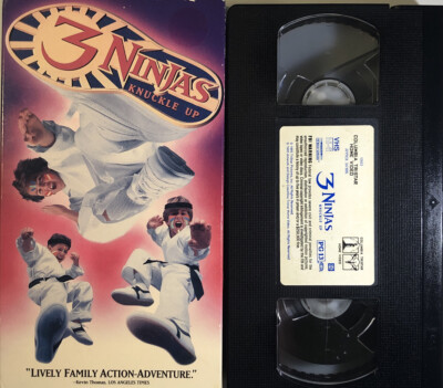 3 Ninjas Knuckle Up (VHS 1995)TESTED-RARE VINTAGE
