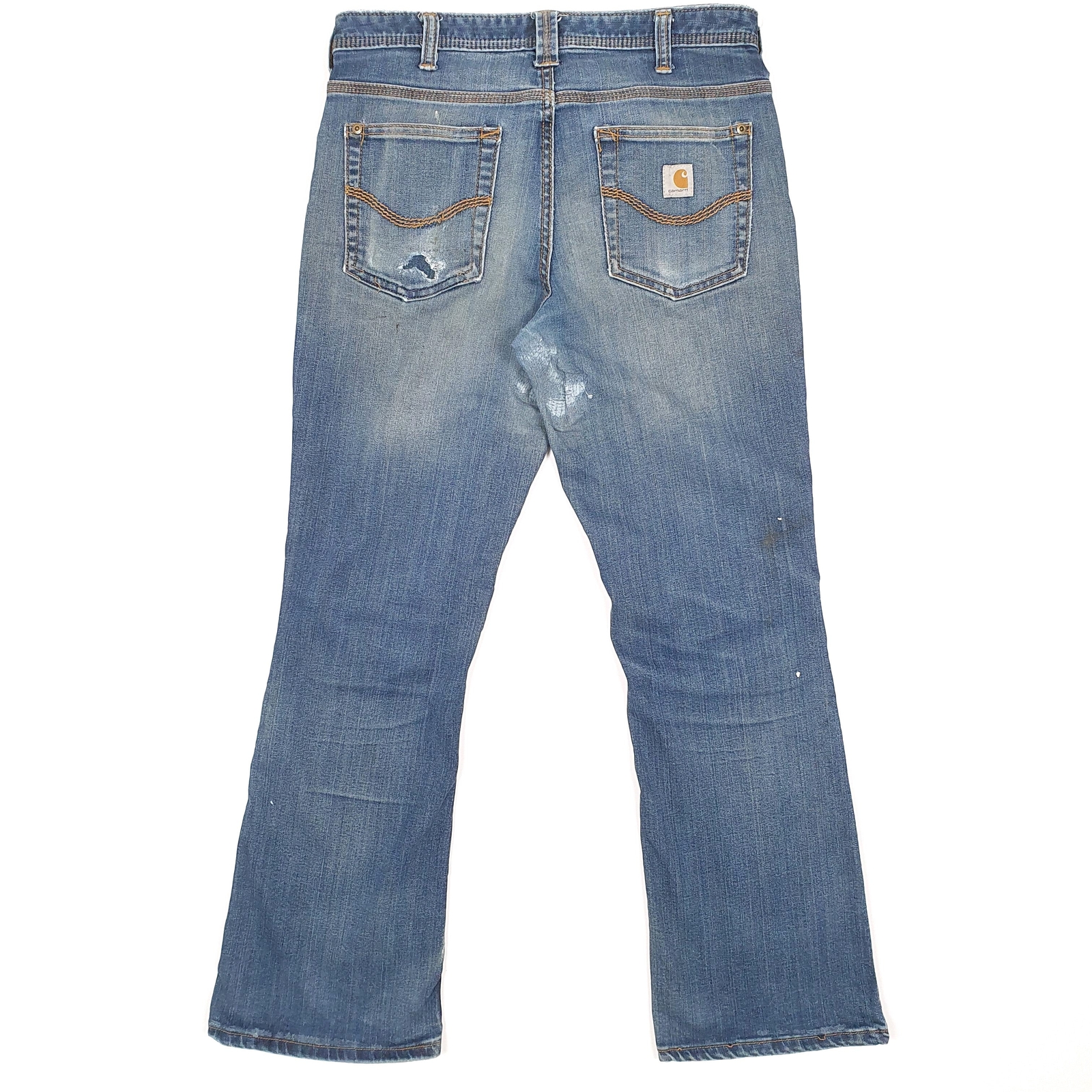 Womens CARHARTT Casual Bootcut Fit Blue Denim Jeans Trousers  UK8 image 3