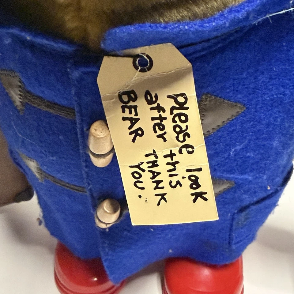 Paddington Bear ~ Plush Toy  Blue Coat Red Hat Boots Suitcase - Image 4 of 4