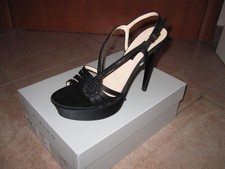 SCHUHE SANDALEN DAMEN FESTLICH MIT ABSATZ STR...