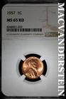 1957 Lincoln Wheat Cent- NGC MS 65 RD- Lustrous- No Reserve #SLA692
