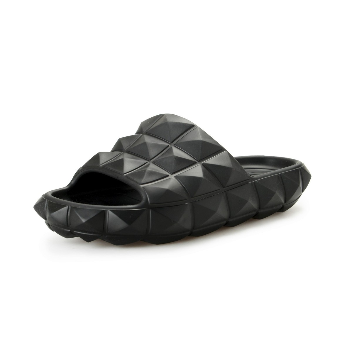 Valentino Garavani Men's Roman Stud Turtle Slide Sandals Rubber