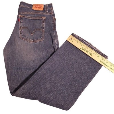 Levis Jeans Womens 16S short blue Denim straight leg Mid Rise classic. 630