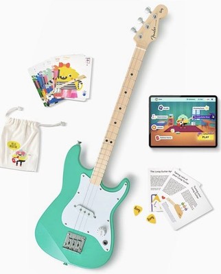 Fender x Loog 3-String Stratocaster Electric kids Guitar 3 string beginner kit