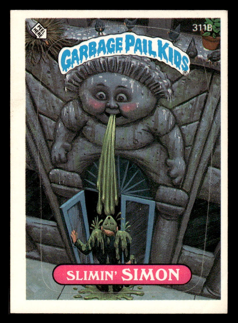 1987 Topps Garbage Pail Kids Series 8 #311b Slimin' Simon