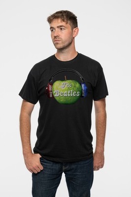 The Beatles T Shirt Listen To The Beatles Now & Then Blau & Rot offiziell Herren