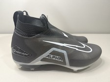 Size 12.5 Men's Nike Alpha Menace Elite 3 Detachable Football Cleats DR5661-001