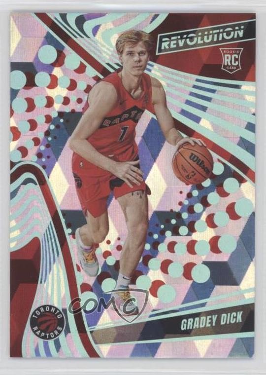 2023-24 Panini Revolution Rookies Cubic 44/50 Gradey Dick #110 Rookie RC 1cx3