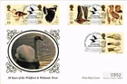 Dr Jim Stamps G.B. Fdc 1996 Wildfowl And Wetlands Trust Silk Cover Collection