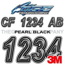 Pearl Black Custom Boat Registration Numbers ...