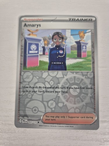 Amarys 093/131 Prismatic Evolutions Reverse Holo