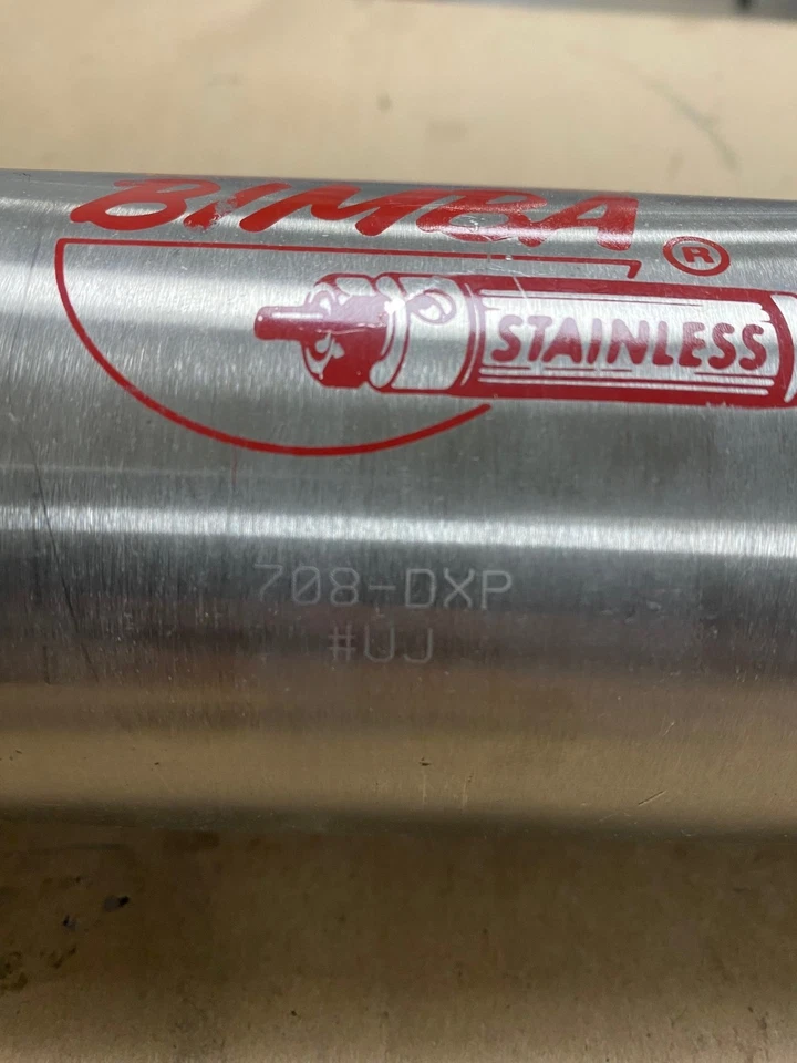 CILINDRO PNEUMÁTICO INOXIDÁVEL BIMBA 708-DXP - Imagem 2 de 3