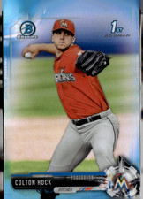 2017 Bowman Chrome Colton Hock Sky Blue Refractor /399