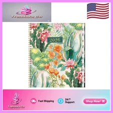Elegant 2026 Planner with Twin-Wire Binding - 9" x 11" for Superior Organization