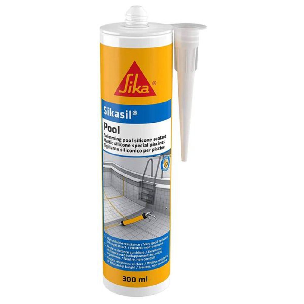 Sika Sikasil Pool Silicone Sealant, Grey, 300ml | For Swimming Pools And Wet Areas – Suitable For Internal And External Use - Image 5