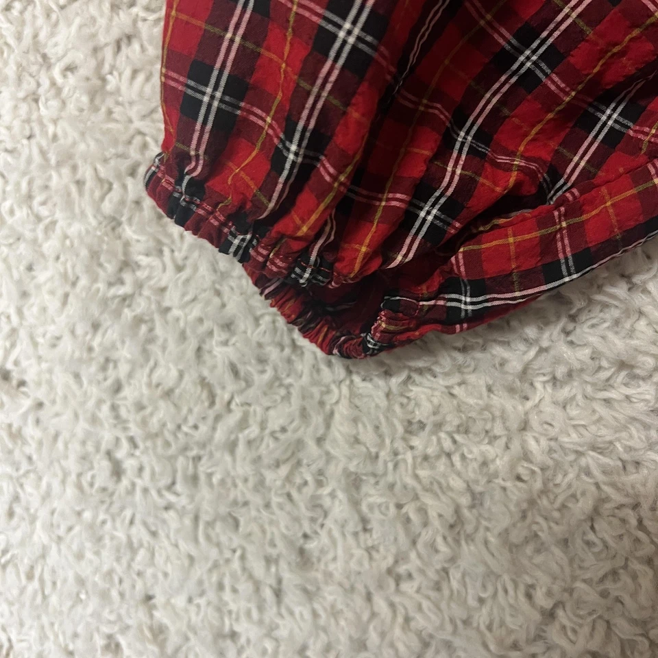 Old Navy Dress Womens Large Plaid Long Sleeve Wrap Tie Waist Mini Holiday - Image 3 of 4