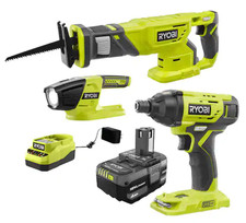 Brand New RYOBI PCK105KN ONE 18V Cordless 3-Tool Combo Kit