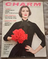 Charm Magazine, NOVEMBER 1956, full of MCM clothing, ads, GOOD