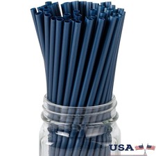 Eco-Friendly Disposable Straws Hot Cold Resistant Sturdy PLA 100 Count New