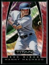 2019 Panini Chronicles #25 Manny Machado Titan Ruby Wave #/199