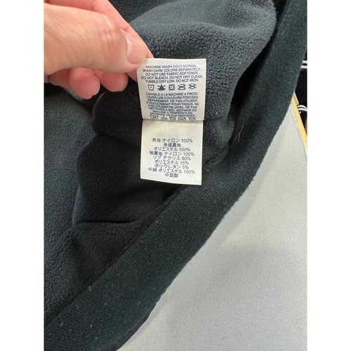 Lands End Squall Jacket Mens 3XL Tall Black Fleece Lined Full Zip Bomber 457210 image 6