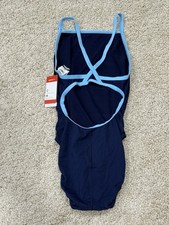 BNWT Speedo Endurance Women's Solid Flyback One Piece Swimsuit Sz 12/38 75.00