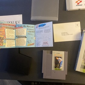 1992 Konami Nintendo NES Jack Nicklaus Golf Video Game Cartridge Boxed Complete