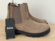 BOSS Adley Suede Leather Chelsea Boot Men s Size 42 9 NEW