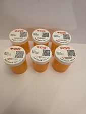 Lot of 6 empty pill bottles CVS Rx and others Amber White for craft and storage