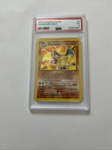 1999 Base Set Unlimited 4/102 Charizard - Holo PSA 5