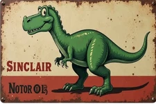 Sinclair  Retro Vintage Gas Gasoline Oil Sign 8x12 inches Station url