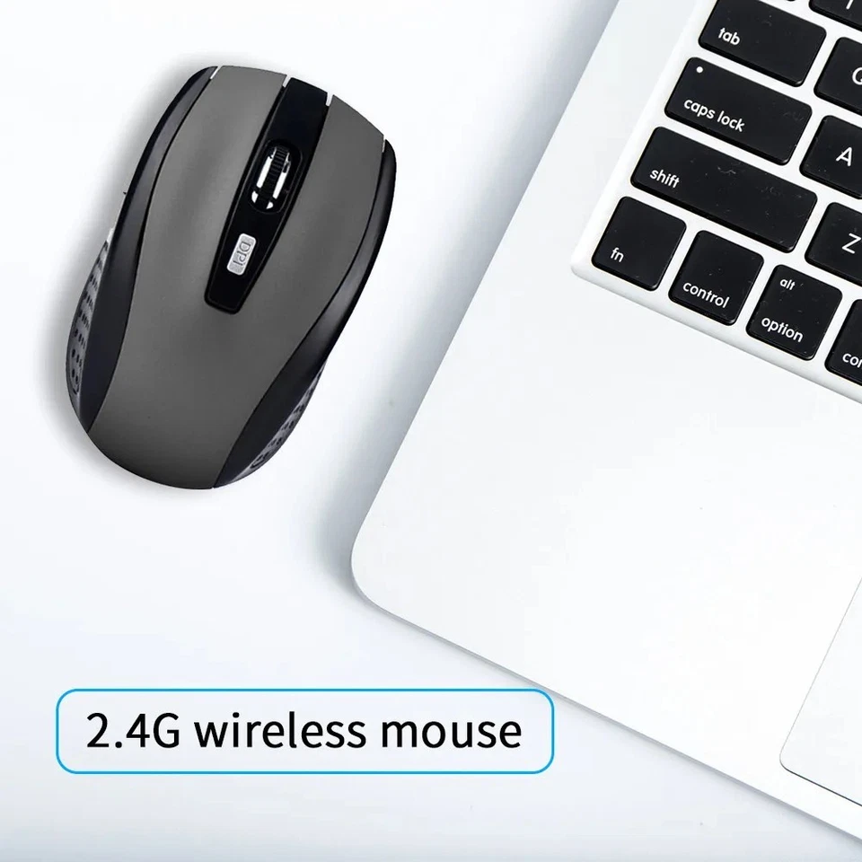 Ultra Slim 2.4G Wireless Gaming Mouse 6D Optical Noiseless PC Laptop Office Gift - Image 2 of 4