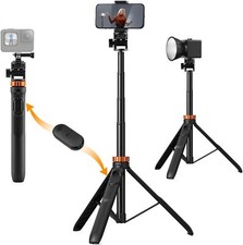 K F CONCEPT 69" Iphone Selfie Stick Tripod for DJI OSMO Pocket 3, Phone, Light