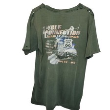 Harley Davidson 2007 Men's Size Large 2 Sided Joplin MO Route 66 Made In USA