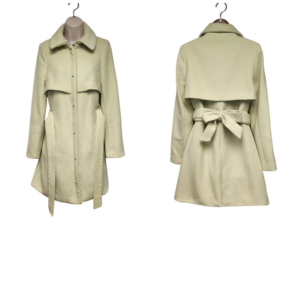 Gabardina The Limited verde lima de longitud media talla pequeña Foto 2 de 4